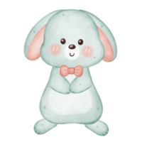 Adorable Rabbit in Playful Poses, Easter Bunny illustration for decoration png