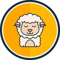 Happy filled verse Icon vector