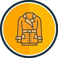 Coat filled verse Icon vector