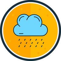 Rainy filled verse Icon vector