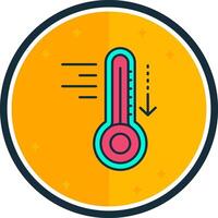 Cold filled verse Icon vector