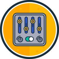 Control filled verse Icon vector