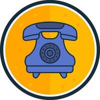 Telephone filled verse Icon vector