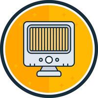 Heater filled verse Icon vector