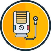 Water heater filled verse Icon vector