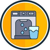 Dispenser filled verse Icon vector