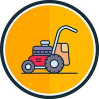 Mower filled verse Icon vector
