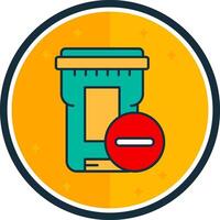 Delete filled verse Icon vector