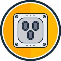 Outlet filled verse Icon vector