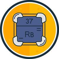 Rubidium filled verse Icon vector