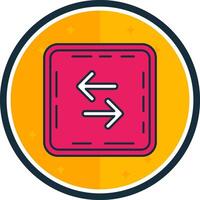 Swap filled verse Icon vector