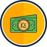 Koruna filled verse Icon vector