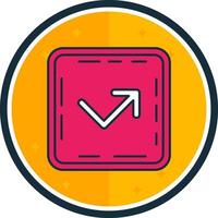 Bounce filled verse Icon vector