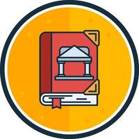 Banking filled verse Icon vector