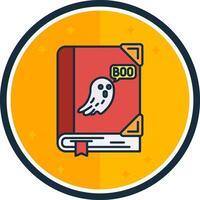 Spooky filled verse Icon vector