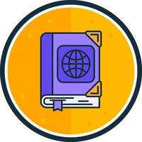 Atlas filled verse Icon vector