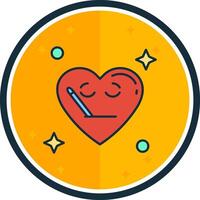 Sick filled verse Icon vector