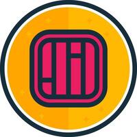 Layout filled verse Icon vector