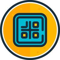 Qr code filled verse Icon vector