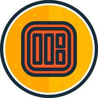 Layout filled verse Icon vector