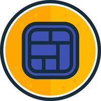 Layout filled verse Icon vector