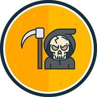 Death filled verse Icon vector