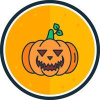 Pumpkin filled verse Icon vector