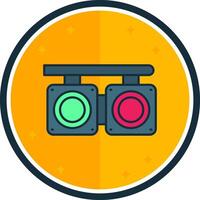 Crossing filled verse Icon vector