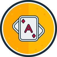 Aces filled verse Icon vector