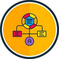 Workflow filled verse Icon vector