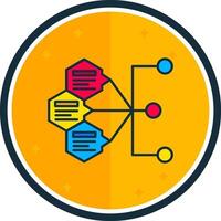Index filled verse Icon vector