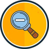 Zoom out filled verse Icon vector