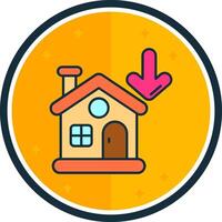 Property filled verse Icon vector