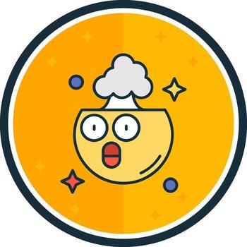 Exploding filled verse Icon vector