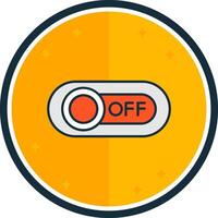 Off filled verse Icon vector