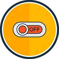 Off filled verse Icon vector