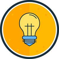 Bulb filled verse Icon vector