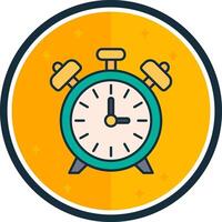 Alarm clock filled verse Icon vector