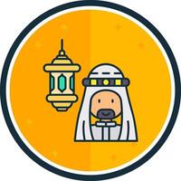 Arabic filled verse Icon vector