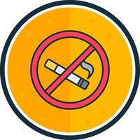 No smoking filled verse Icon vector