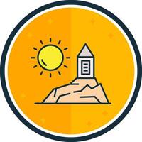 Mount arafat filled verse Icon vector