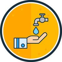 Wudu filled verse Icon vector