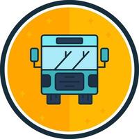 Bus filled verse Icon vector