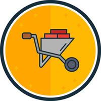 Cart filled verse Icon vector