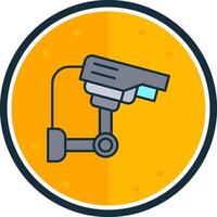 cctv lleno verso icono vector