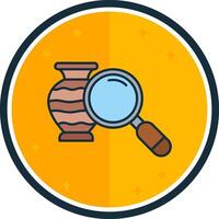 Loupe filled verse Icon vector