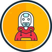 Robot filled verse Icon vector
