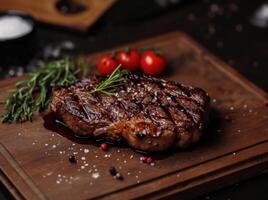 AI generated big game steak is not for lunch photo