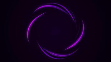 Abstract rotation angel wings ring background. Abstract Seamless Loop Background Violet Luminous Swirling Glowing Circle video