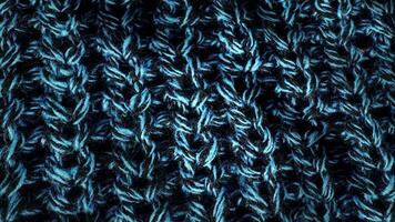 Wool texture, draped textile pattern closeup. Woolen texture fabric background. Visible details in delicate threads, that make up the woven fabric video